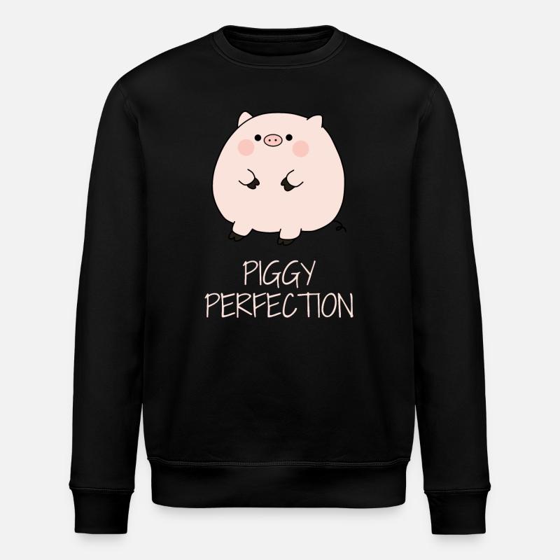 Petit cochon mignon - Sweat bio ROLLER Stanley/Stella Unisexe - noir