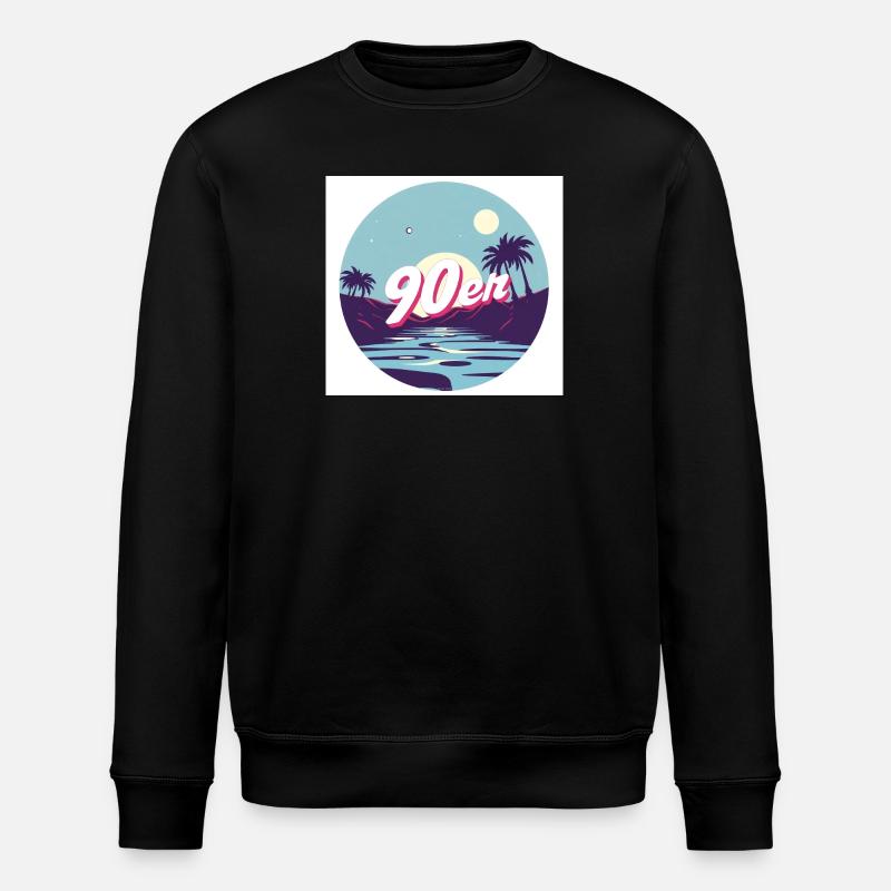 90‘s Summer - Stanley/Stella Unisex Bio-Sweatshirt ROLLER - Schwarz