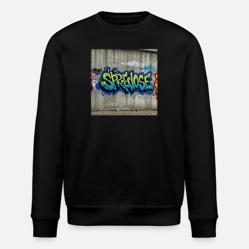 Graffiti Expression T-Shirt - Sweat bio ROLLER Stanley/Stella Unisexe - noir