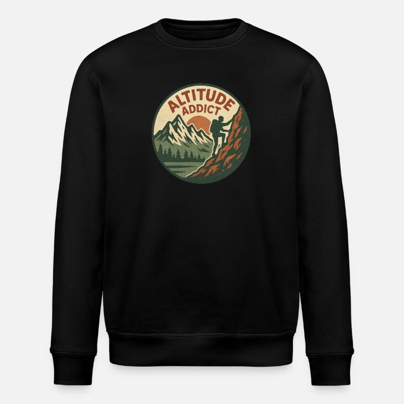 Altitude Addict - Stanley/Stella Unisex Bio-Sweatshirt ROLLER - Schwarz