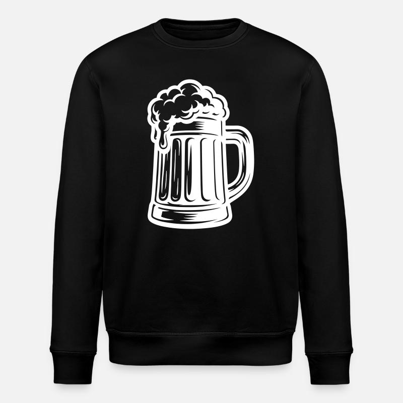 Bier Bierkrug Symbol - Stanley/Stella Unisex Bio-Sweatshirt ROLLER - Schwarz