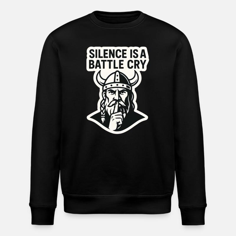Viking Silence Battle Cry Design - Sweat bio ROLLER Stanley/Stella Unisexe - noir
