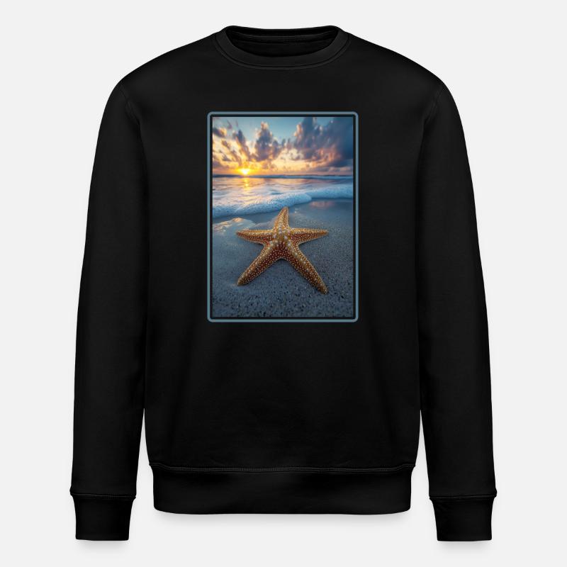 Starfish Starfish - Stanley/Stella ROLLER Unisex Organic Sweatshirt - black
