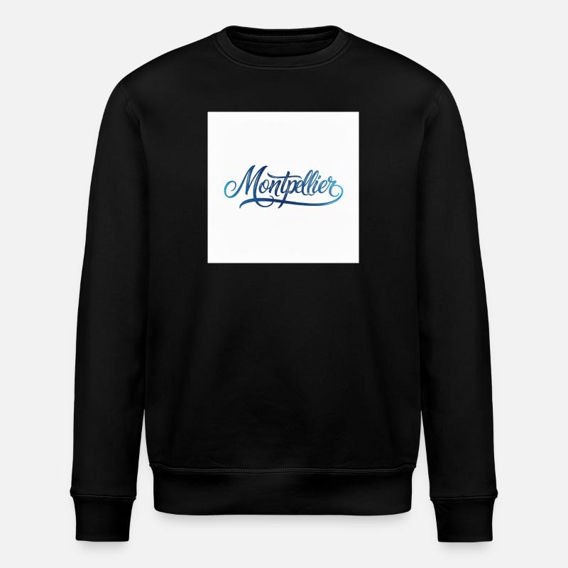 Lettrage à la main de Montpellier - Sweat bio ROLLER Stanley/Stella Unisexe - noir