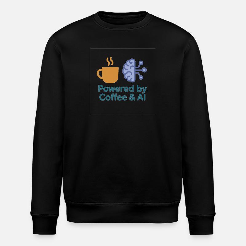 Kaffee KI Kraftdesign - Stanley/Stella Unisex Bio-Sweatshirt ROLLER - Schwarz