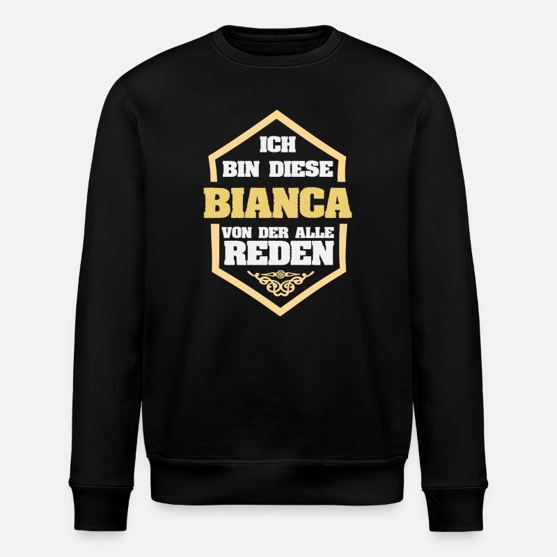 Bianca - Stanley/Stella Unisex Bio-Sweatshirt ROLLER - Schwarz