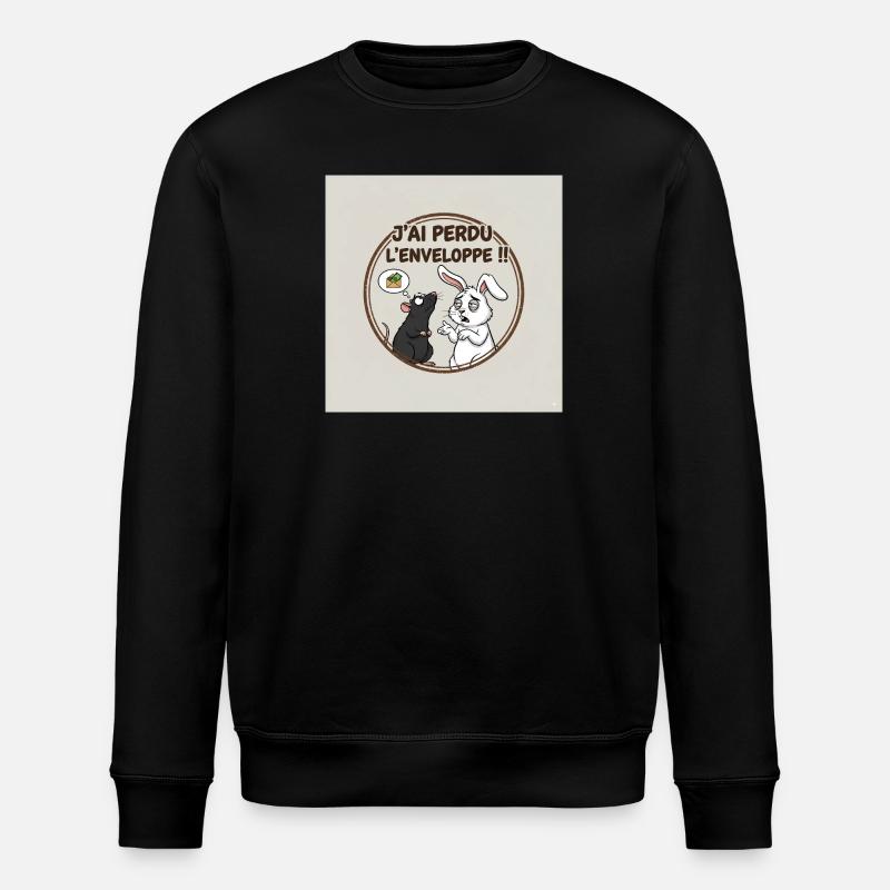 I lost the envelope - Stanley/Stella ROLLER Unisex Organic Sweatshirt - black