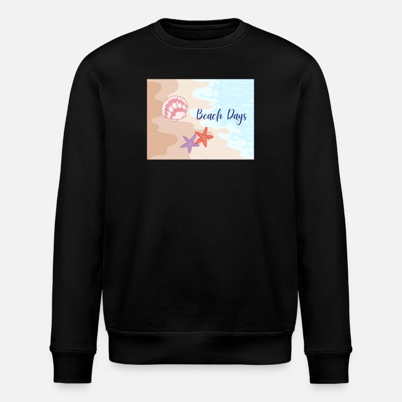 Beach Days Strandmotive Seestern - Stanley/Stella Unisex Bio-Sweatshirt ROLLER - Schwarz