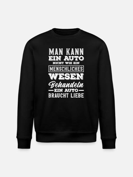 Funny Car Lover Car Fan - Stanley/Stella ROLLER Unisex Organic Sweatshirt - black