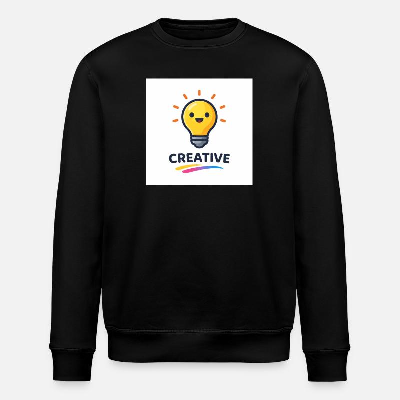 Creative flash of light design - Stanley/Stella ROLLER Unisex Organic Sweatshirt - black
