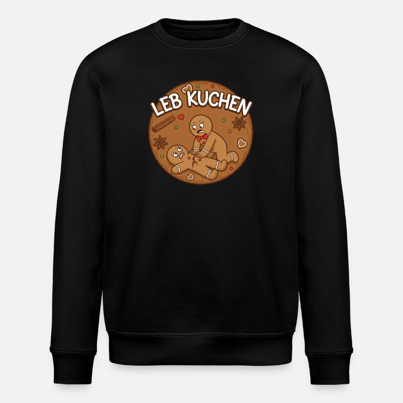 Lebkuchen Liebesrettung - Stanley/Stella Unisex Bio-Sweatshirt ROLLER - Schwarz
