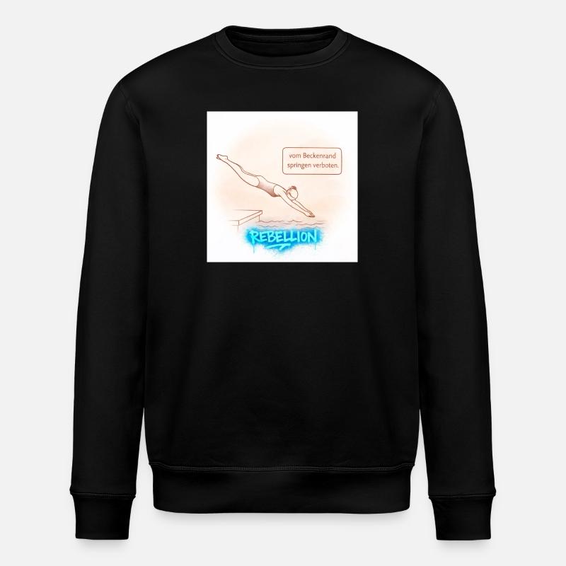 Beckenrand Rebellion  - Stanley/Stella Unisex Bio-Sweatshirt ROLLER - Schwarz