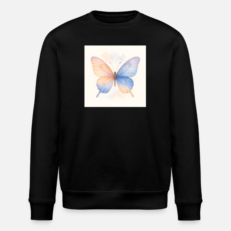 Butterfly - Stanley/Stella Unisex Bio-Sweatshirt ROLLER - Schwarz
