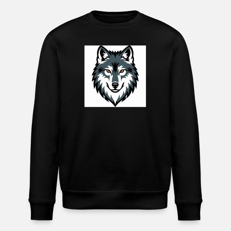 Emblème graphique du loup - Sweat bio ROLLER Stanley/Stella Unisexe - noir