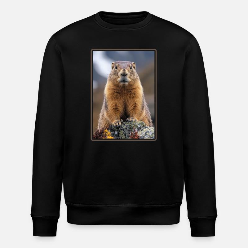 Marmottes Marmotte - Sweat bio ROLLER Stanley/Stella Unisexe - noir