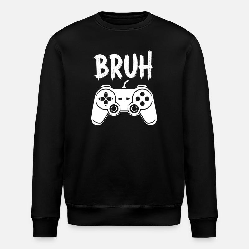 Bruh Controller Design Gaming Gamer - Stanley/Stella Unisex Bio-Sweatshirt ROLLER - Schwarz
