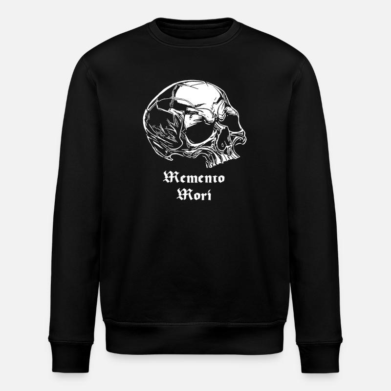 Memento Mori skull - Stanley/Stella ROLLER Unisex Organic Sweatshirt - black
