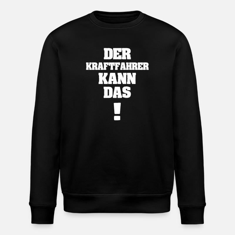 Drivers as Funny - Stanley/Stella ROLLER Unisex Organic Sweatshirt - black