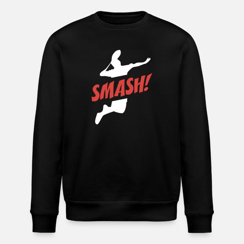 Smash Badminton - Stanley/Stella ROLLER Unisex Organic Sweatshirt - black