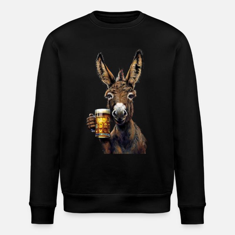 Âne - Sweat bio ROLLER Stanley/Stella Unisexe - noir