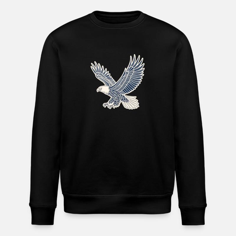 Aigle en vol - Sweat bio ROLLER Stanley/Stella Unisexe - noir