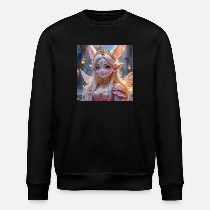 Elfanica - Stanley/Stella Unisex Bio-Sweatshirt ROLLER - Schwarz
