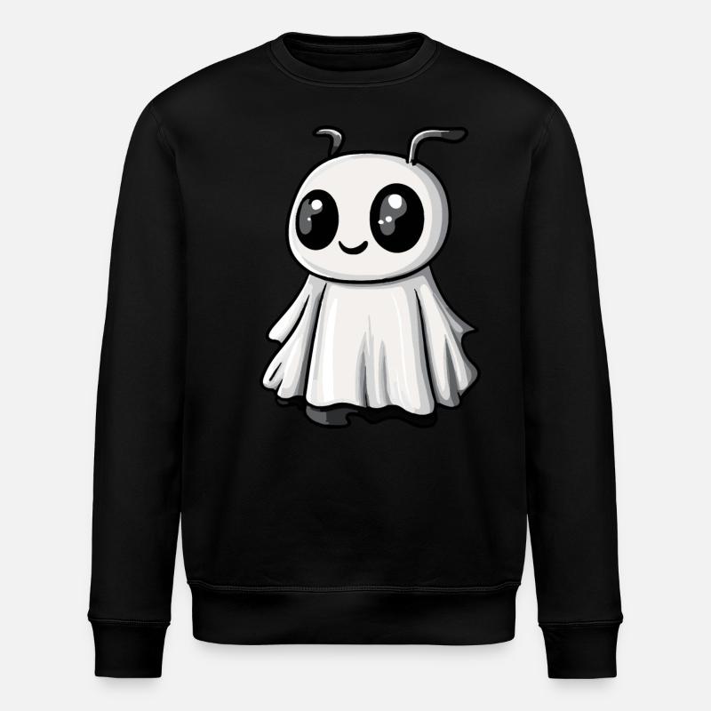 Ant Halloween Comic Ghost - Stanley/Stella ROLLER Unisex Organic Sweatshirt - black