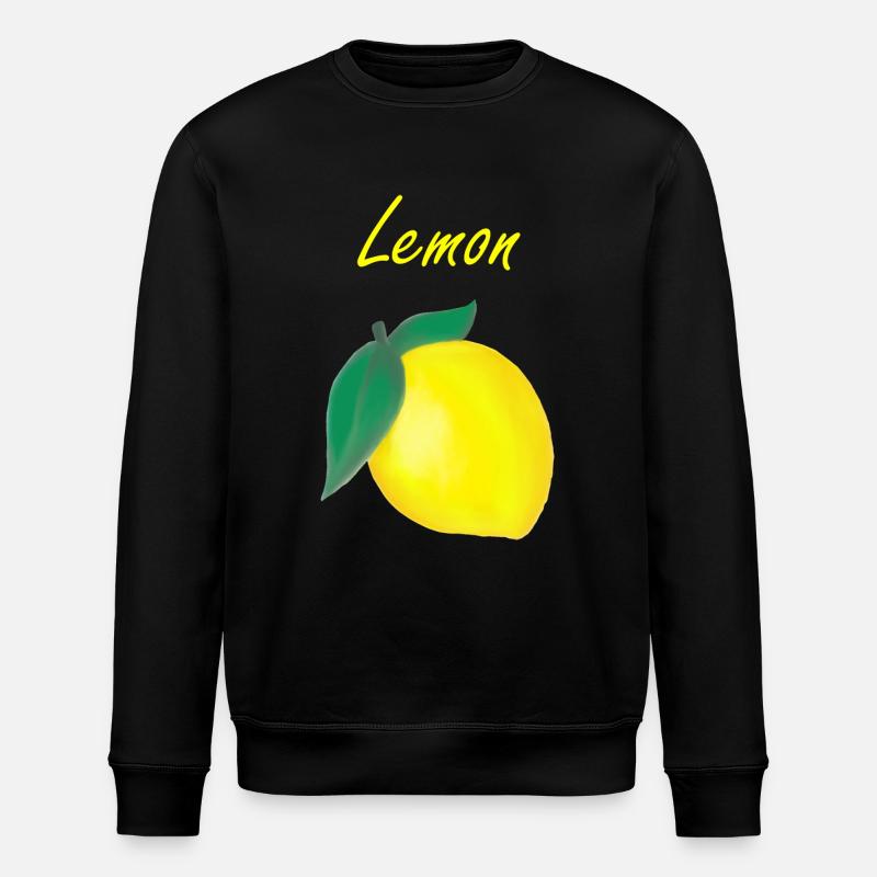 Lemon - lemon - Stanley/Stella ROLLER Unisex Organic Sweatshirt - black