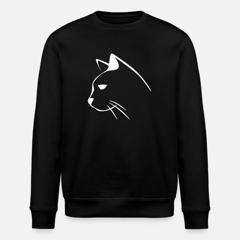 Kitten cat cats cats - Stanley/Stella ROLLER Unisex Organic Sweatshirt - black