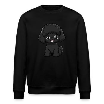 Pudel Hund Niedlich - Stanley/Stella Unisex Bio-Sweatshirt ROLLER - Schwarz - Vorne - Nik (191cm)