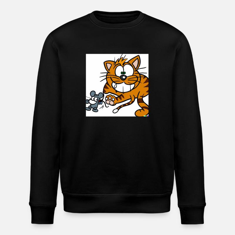 chat et souris - Sweat bio ROLLER Stanley/Stella Unisexe - noir