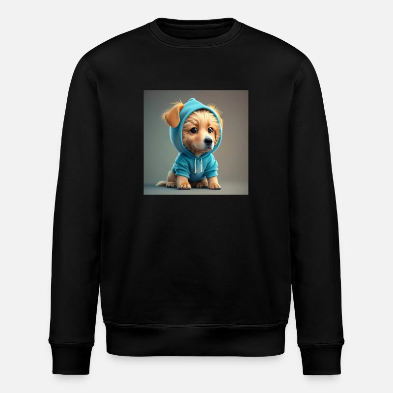 chien à capuchon bleu - Sweat bio ROLLER Stanley/Stella Unisexe - noir