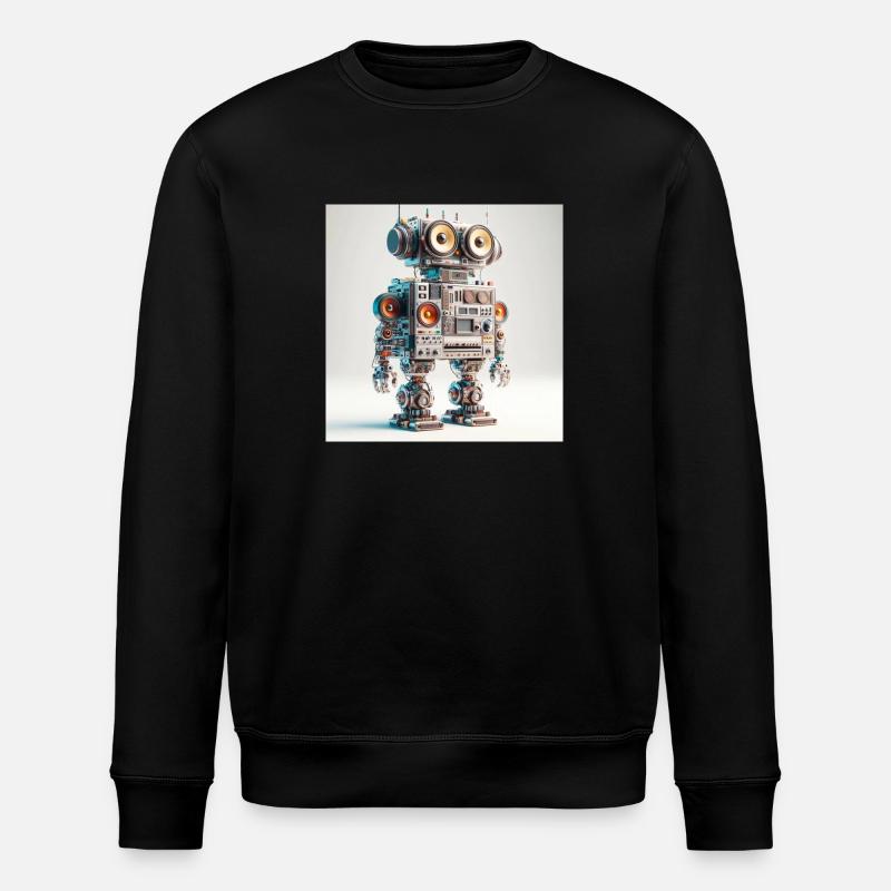 Robot audio analogique - Sweat bio ROLLER Stanley/Stella Unisexe - noir