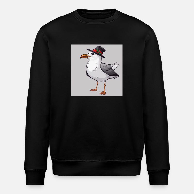 Mouette à Noël - Sweat bio ROLLER Stanley/Stella Unisexe - noir