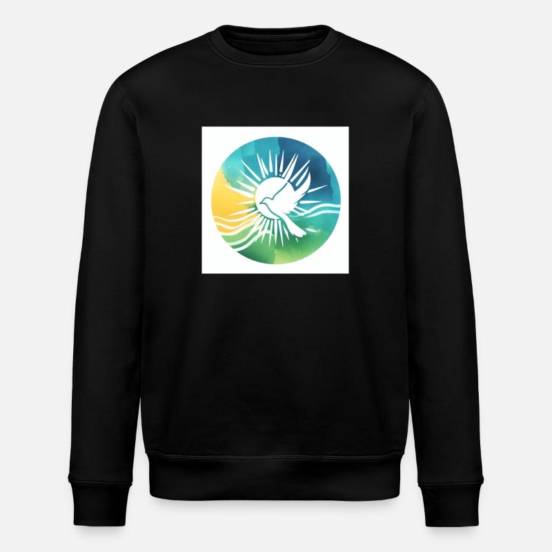 Colombe de la paix - Sweat bio ROLLER Stanley/Stella Unisexe - noir