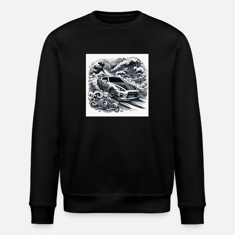 JDM GTR Drift Car - Stanley/Stella ROLLER Unisex Organic Sweatshirt - black