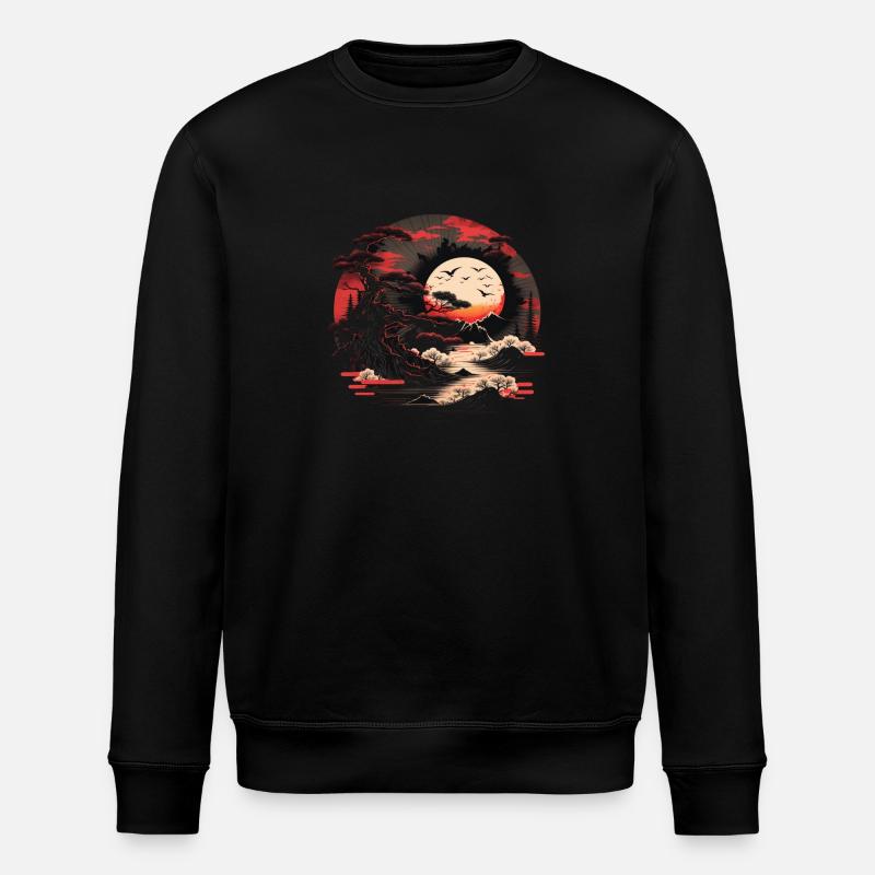 Schwarze Sonne - Stanley/Stella Unisex Bio-Sweatshirt ROLLER - Schwarz