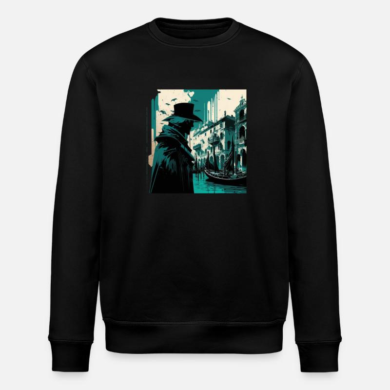 Venedig - Stanley/Stella Unisex Bio-Sweatshirt ROLLER - Schwarz