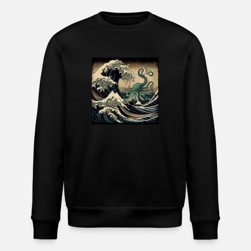 Grosse vague - Sweat bio ROLLER Stanley/Stella Unisexe - noir