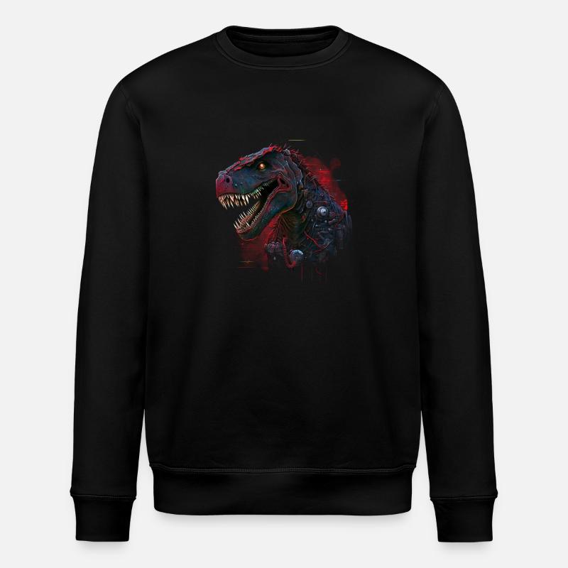 T rexbot - Stanley/Stella ROLLER Unisex Organic Sweatshirt - black