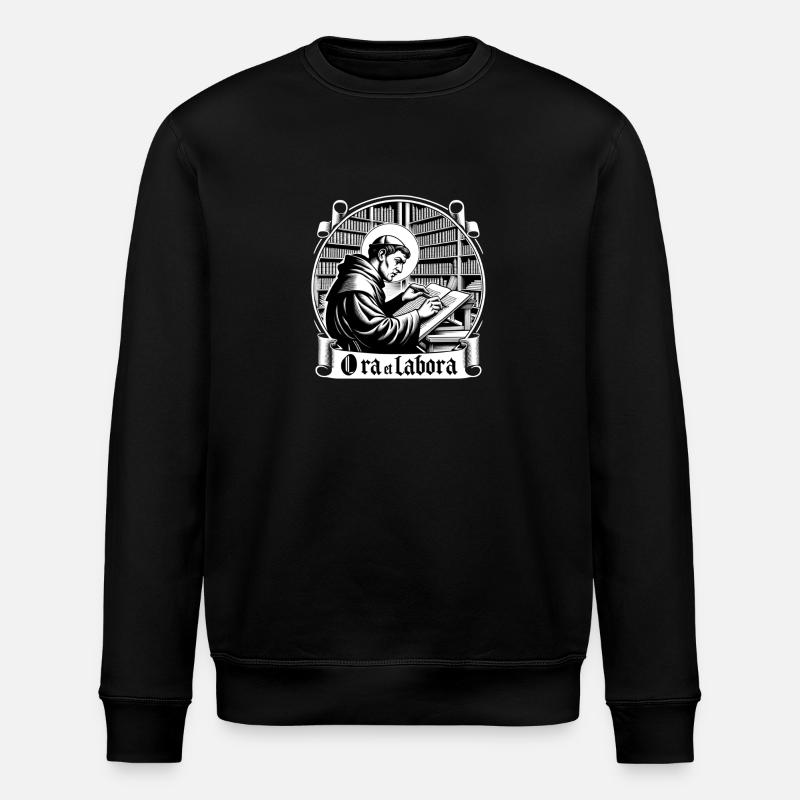 Ora Et Labora - Sweat bio ROLLER Stanley/Stella Unisexe - noir
