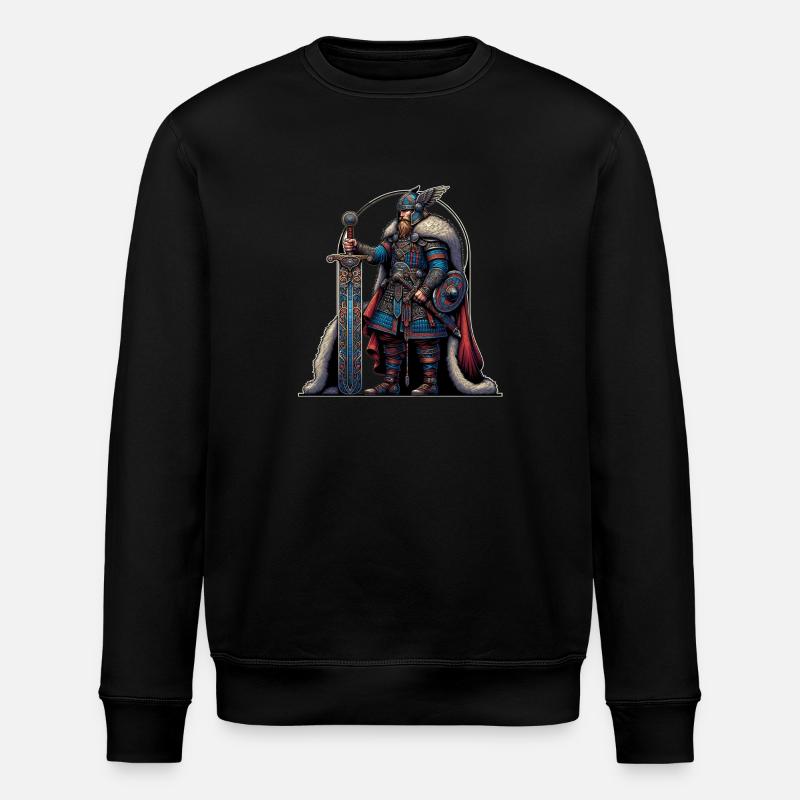 Ein starker Vikinger. - Stanley/Stella Unisex Bio-Sweatshirt ROLLER - Schwarz