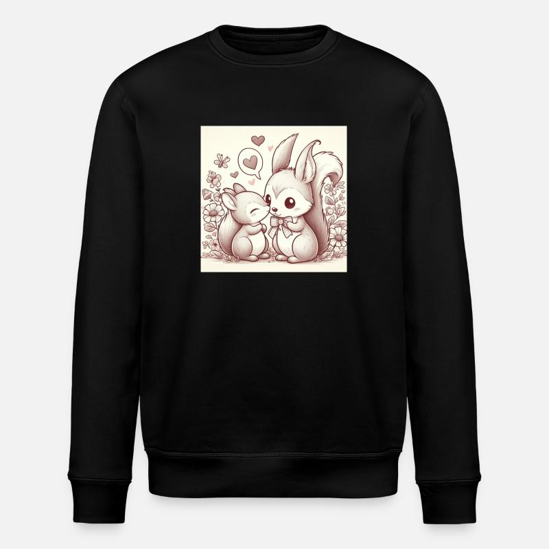 Amour d’écureuil - Sweat bio ROLLER Stanley/Stella Unisexe - noir