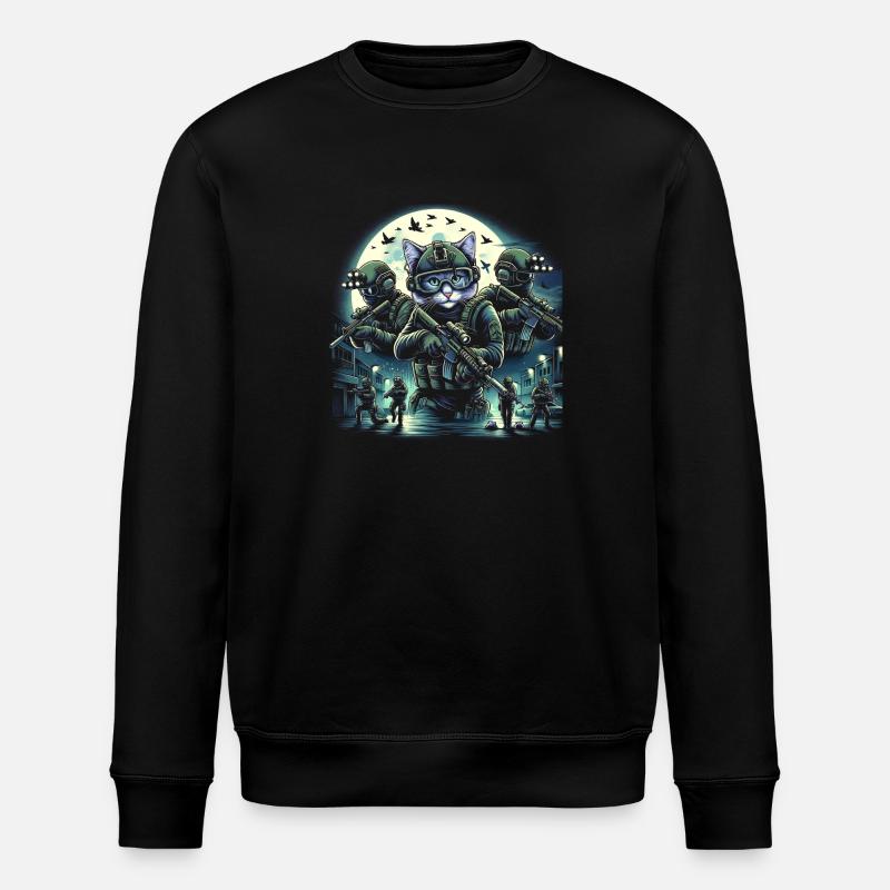 Ronronnements spéciaux - Sweat bio ROLLER Stanley/Stella Unisexe - noir