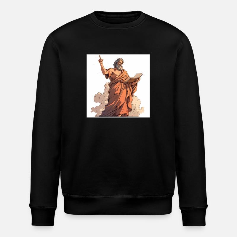 Aristotle Greek Philosopher - Stanley/Stella ROLLER Unisex Organic Sweatshirt - black