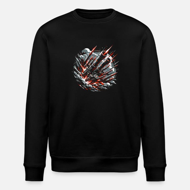 Sperrfeuer der Vergeltung - Stanley/Stella Unisex Bio-Sweatshirt ROLLER - Schwarz