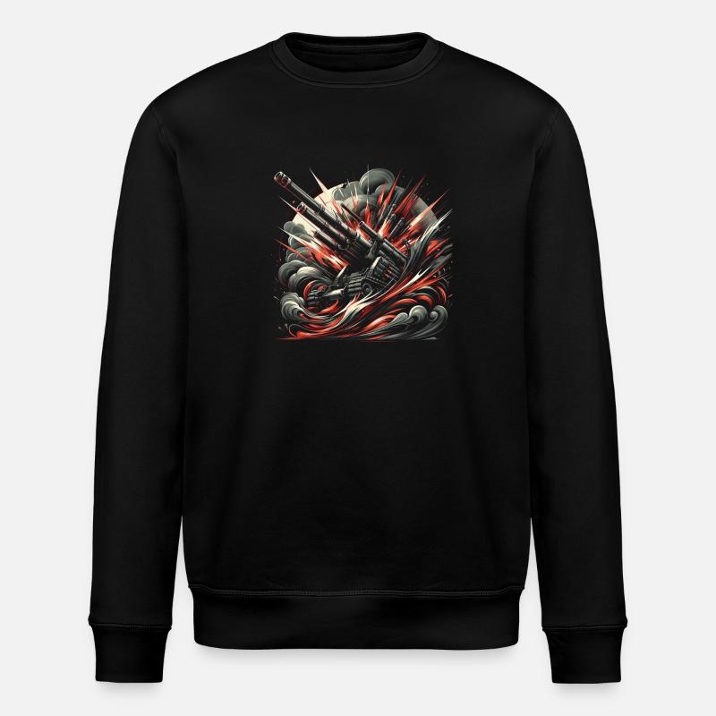 Entfesselte Artilleriewut - Stanley/Stella Unisex Bio-Sweatshirt ROLLER - Schwarz