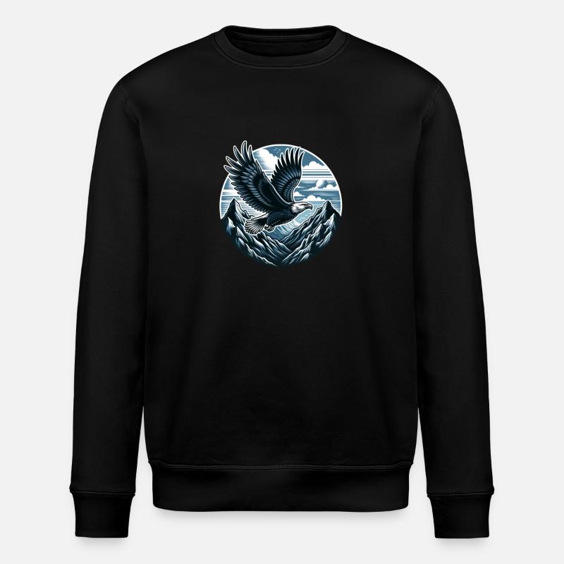 Aigle majestueux - Sweat bio ROLLER Stanley/Stella Unisexe - noir