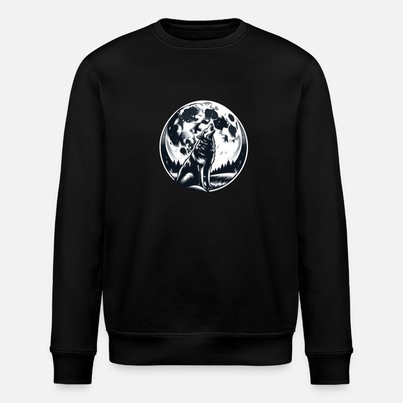 Silhouette de loup - Sweat bio ROLLER Stanley/Stella Unisexe - noir