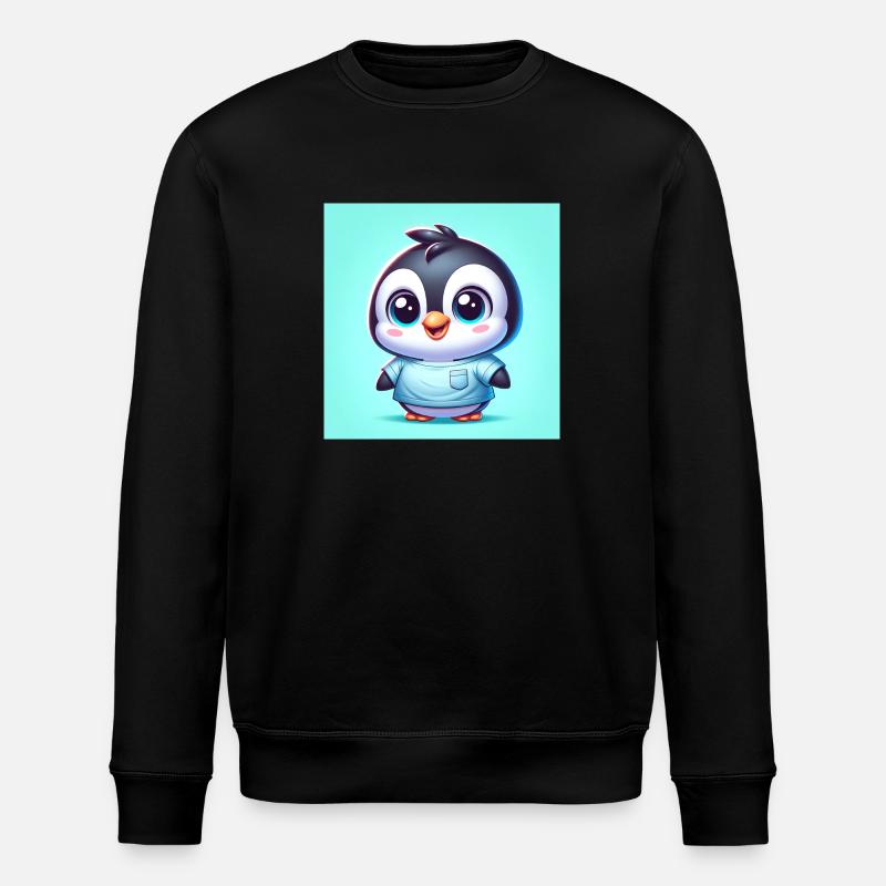 Pinguine one - Stanley/Stella Unisex Bio-Sweatshirt ROLLER - Schwarz